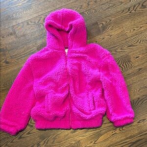 Gap Teen Cozy Pink Sherpa Hoodie